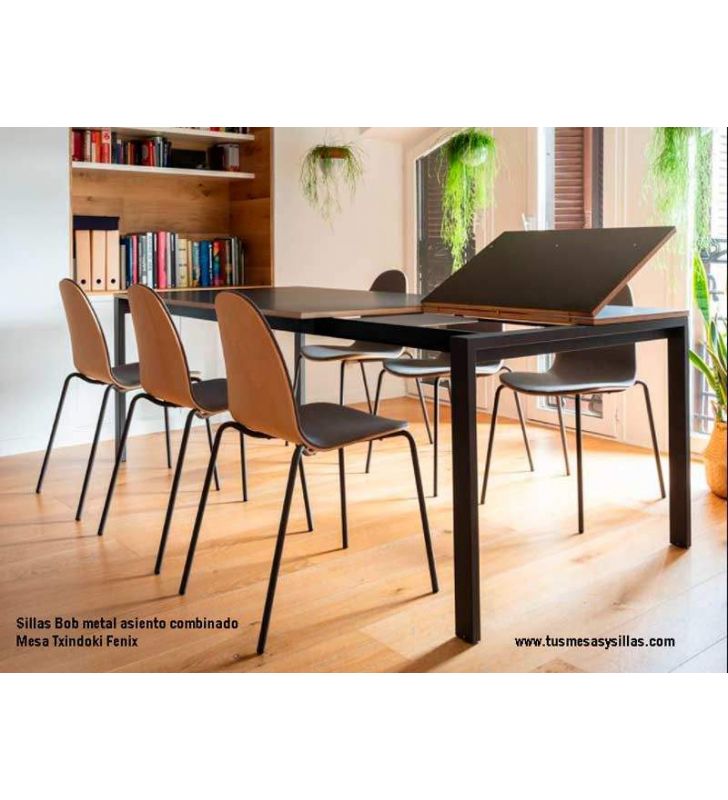 table extensible moderne de 150x80 cm pour cuisine ou salle à manger  - 6