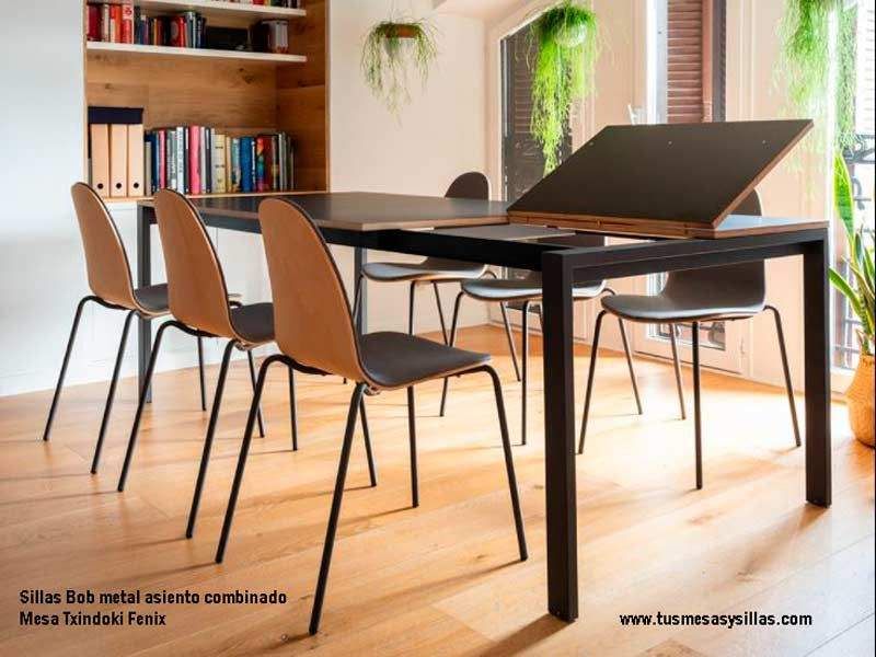 PUNTO 90 x 90 Table de Repas Carrée extensible Ondarreta - Meuble