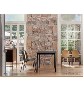 Silla Bob acero by Ondarreta de cocina o comedor con patas metálicas  - 4