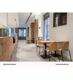 Silla Bob de cocina de ondarreta pata metalica  - 12