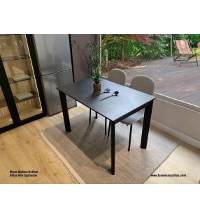Mesa extensible con encimera de Dekton y largo de 140 cm Gorbea  - 4