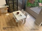 Table extensible Gorbea 100 cm de long et plateau en stratifié  - 6