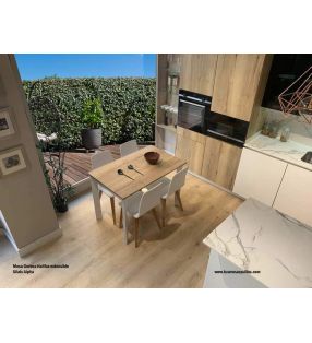 Table extensible Gorbea 100 cm de long et plateau en stratifié  - 2