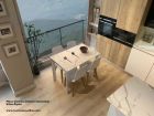 Mesa Gorbea Dekton largo 100 extensible de cocina o comedor con dos extensiones  - 2