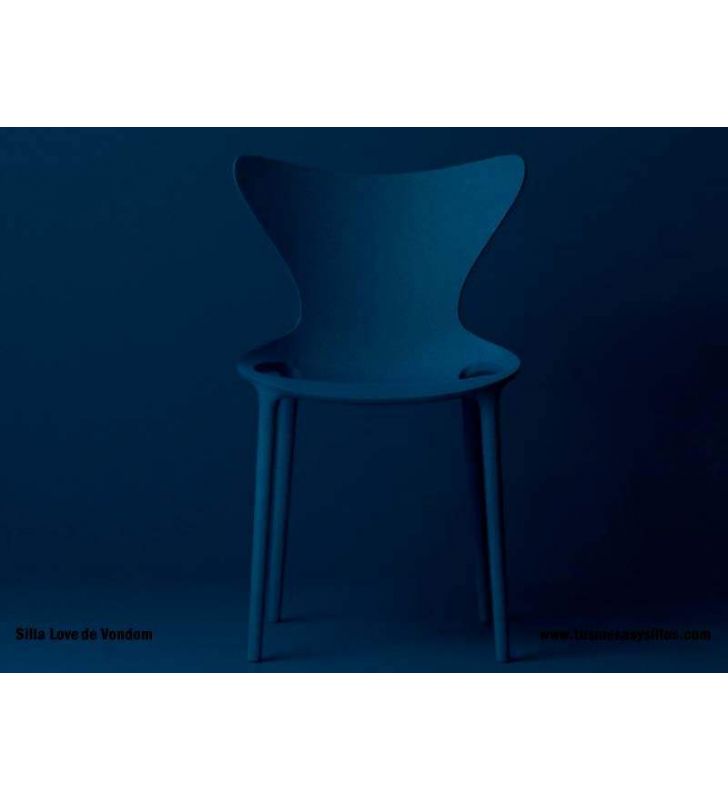 Silla Love para terraza e interior apilable y de diseño  - 1 Silla Love para terraza e interior apilable y de diseño  - 1