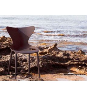 Silla Love para terraza e interior apilable y de diseño  - 6
