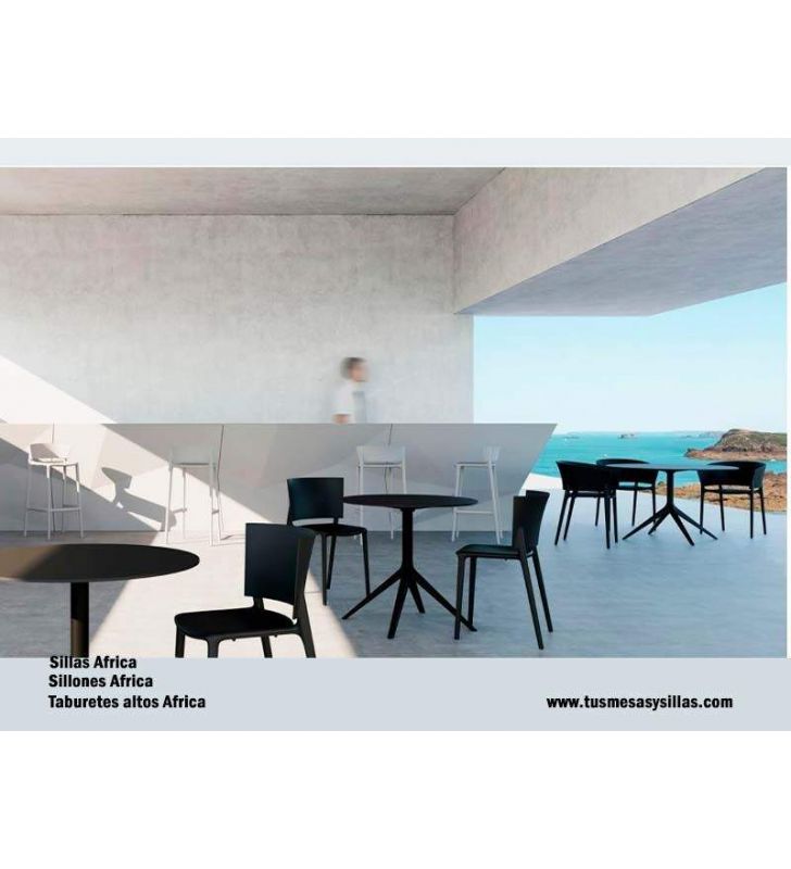 Taburete alto terraza o cocina de diseño ligero  - 12