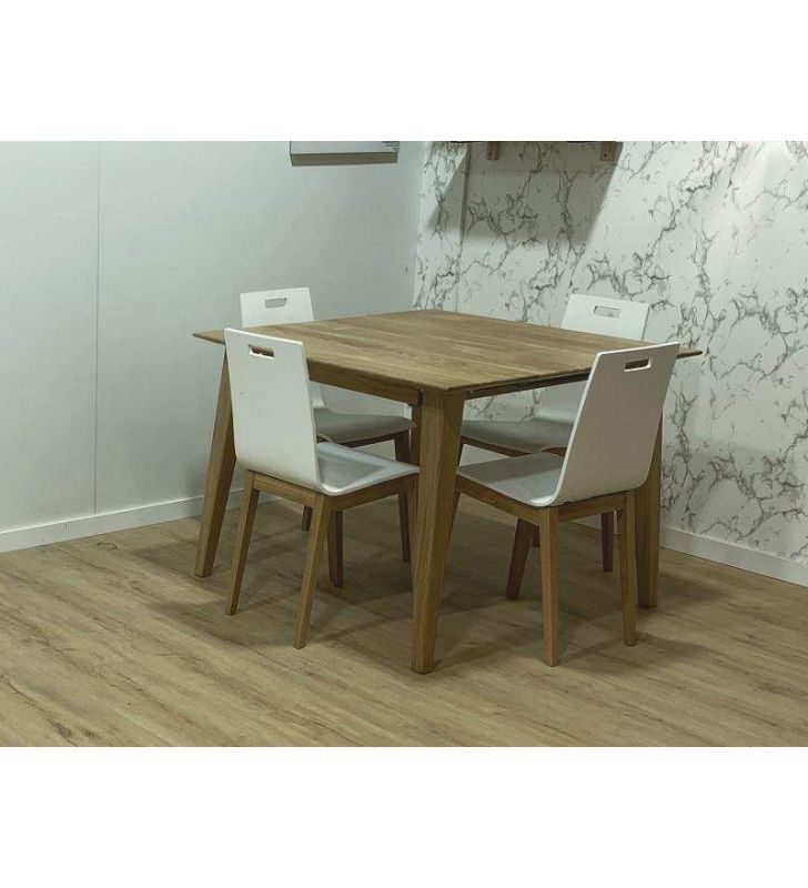 Une table extensible en hêtre ou chêne massif au design nordique  - 2