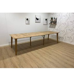 Mesa extensible hasta 3 metros Ane en madera maciza de roble o haya  - 11