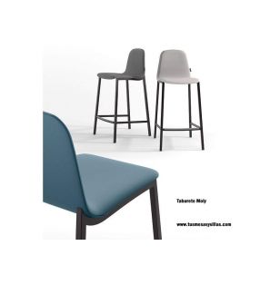 Taburete alto Moly para barra de cocina con respaldo de Cancio  - 3