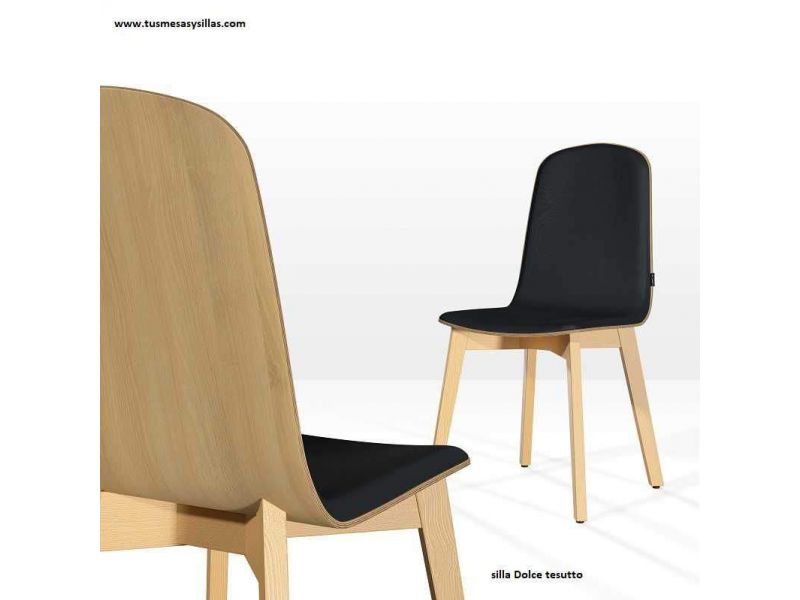 Chaise et siège Dolce tessuto de style nordique en 2 couleurs  - 1