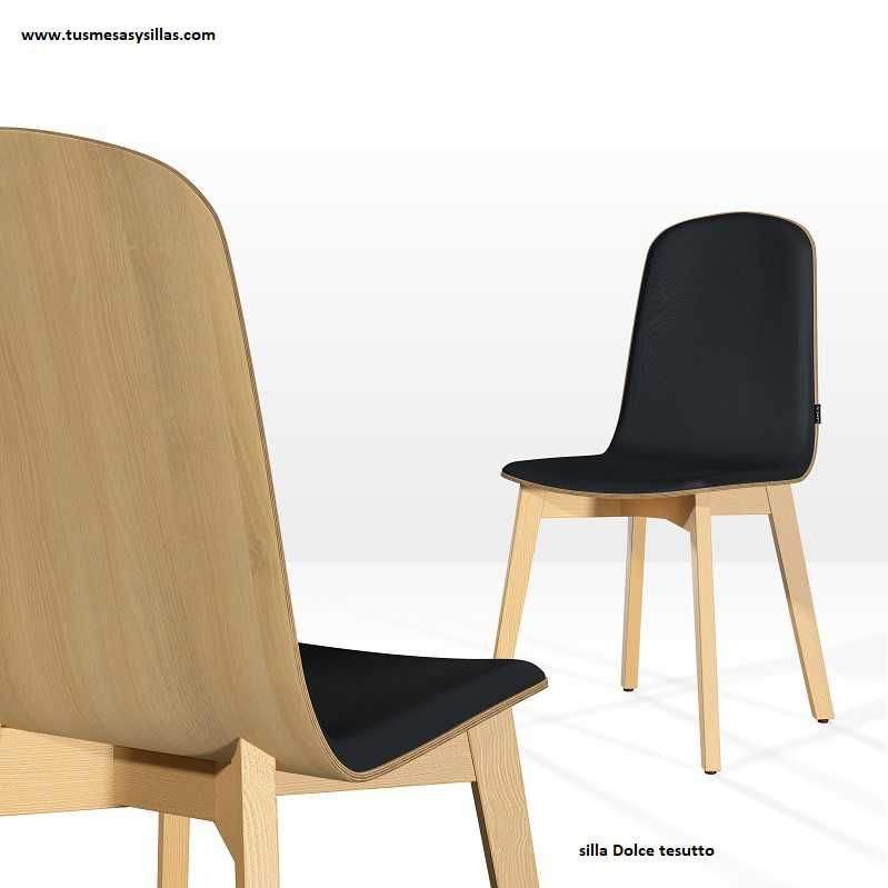 Chaise et siège Dolce tessuto de style nordique en 2 couleurs  - 1