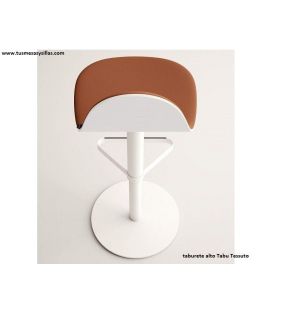 Taburete para mostradores Tabu acabado Tessuto en 2 tonos  - 12