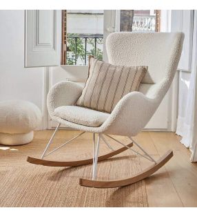 rocking-chair-rembourré-agneau-blanc