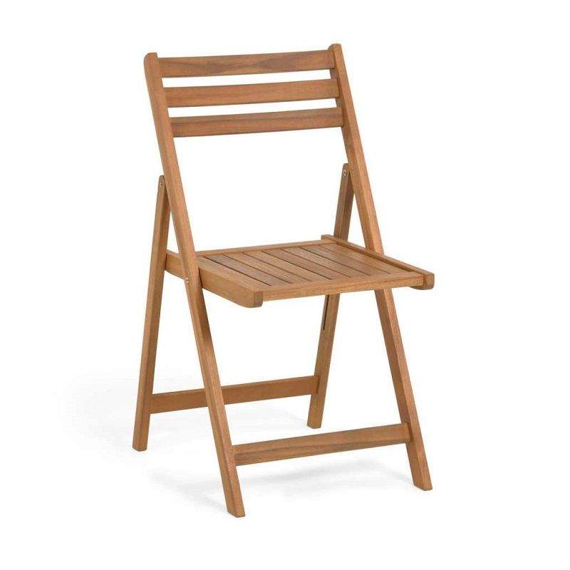 Silla plegable en madera de Acacia para interior o terraza exterior  - 1