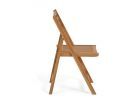 Chaise pliante en bois d'acacia pour terrasse intérieure ou extérieure  - 2