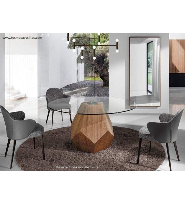 Table-noyer.verre-transparent