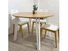 Table fixe ronde Libe avec pieds en métal et design moderne, cuisine ou salle à manger  - 2