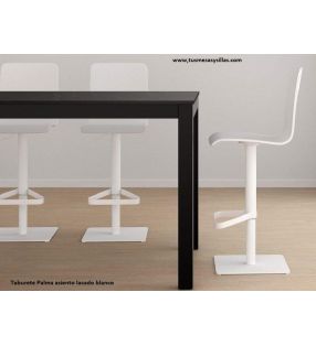 Taburete alto Palma con respaldo y asiento elevable para mostrador  - 5