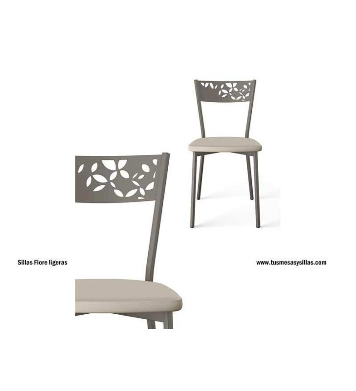 Silla estrecha y ligera Fiore de Cancio para cocina de diseño original  - 1