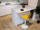 Chaise de bar Lemon, tabouret réglable pour comptoir ou table haute  - 1