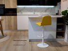 Chaise de bar Lemon, tabouret réglable pour comptoir ou table haute  - 5