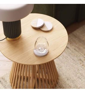 Mesa redonda auxiliar Jeanette de comedor de 50 cm de diametro - 3