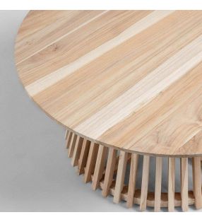 Mesa auxiliar redonda Irune para interior y exterior.  - 8