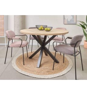 mesa-negro-madera-roble