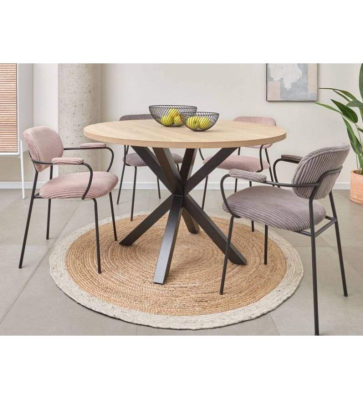 table-bois-noir-chene