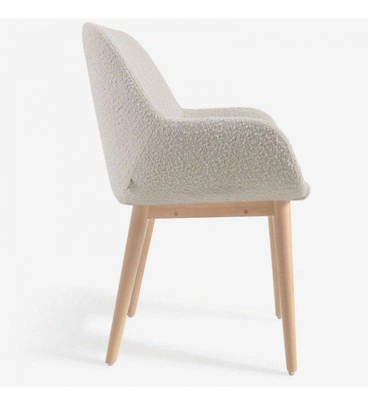 Chaise-bras-pieds-bas-bois