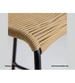 Taburete alto Lambton para terraza mostradores y apilable  - 7