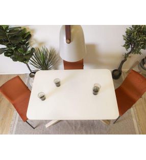 Mesa Klara encimera blanca