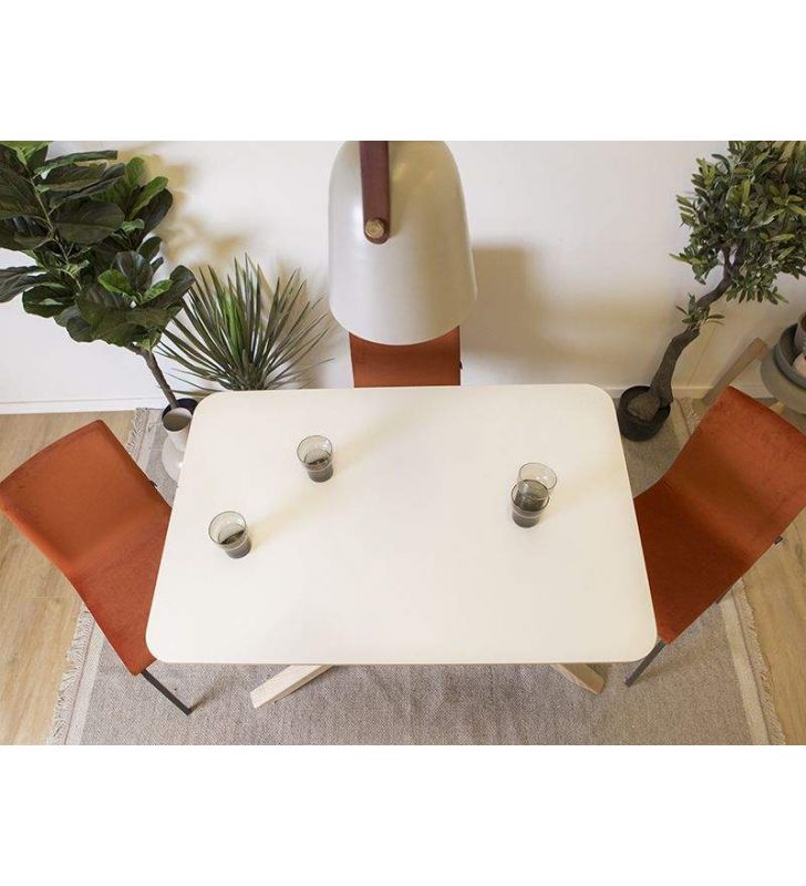 Mesa Klara encimera blanca