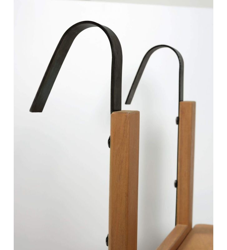 Mesa pequeña plegable colgante Amarilis de madera  - 2