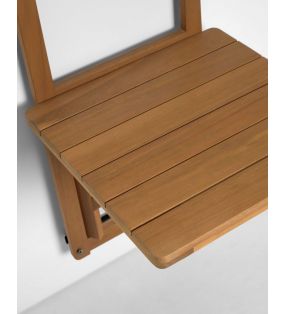 Mesa pequeña plegable colgante Amarilis de madera - 5