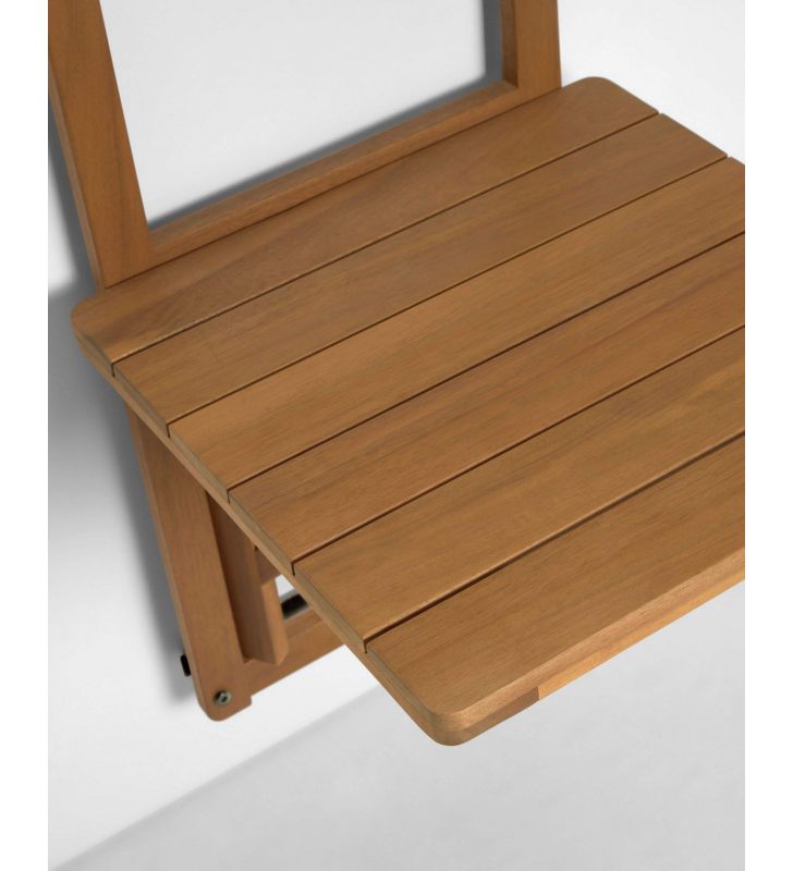 Mesa pequeña plegable colgante Amarilis de madera  - 5