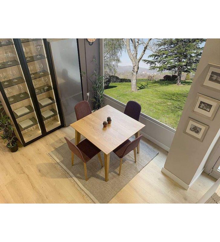 Une table extensible en hêtre ou chêne massif au design nordique  - 7