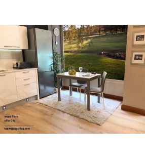 Table-plan de travail-blanc-brillant