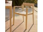 Silla con brazos para terraza Victorie en madera de Teca  - 2