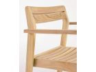 Silla con brazos para terraza Victorie en madera de Teca  - 5