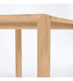 Mesa de terraza Victoire en madera y de diseño moderno. - 4