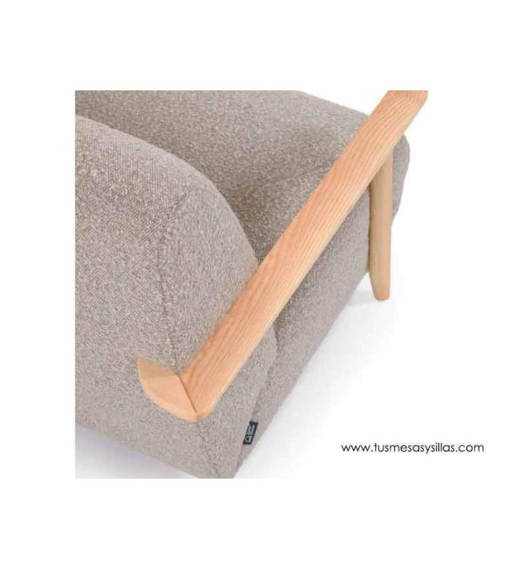 chaise moderne en mouton gris