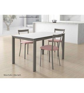 copy of Mesa Puzzle de cancio extensible de cocina con extensión de una pieza  - 3