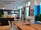 Mesa extensible en roble envejecido Briva para salón o comedor tipo rústica  - 2