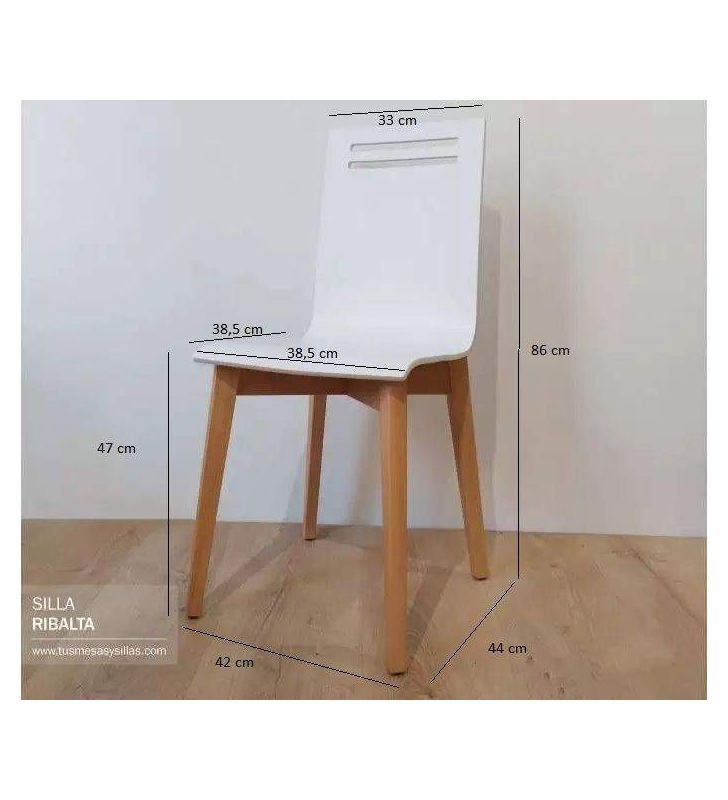 medidas-silla-madera-blanca