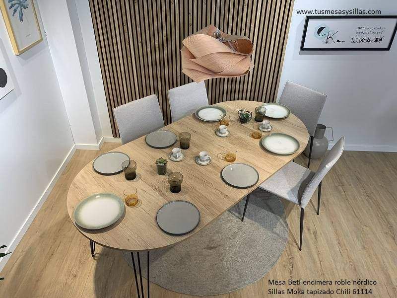 Salle à manger indus avec table ovale 230 cm HERA N°2- Salle à