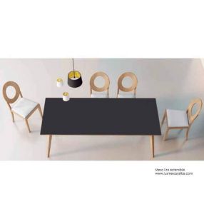 Mesa Lira de patas inclinadas de madera, extensible de Fenix nórdica - 5