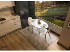 Table ovale extensible jusqu'à 3 m Adana avec pieds en bois de style nordique  - 8