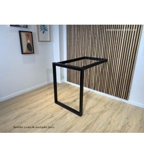Cadre Sarco pour table haute ou comptoir de cuisine fixé au mur.  - 1